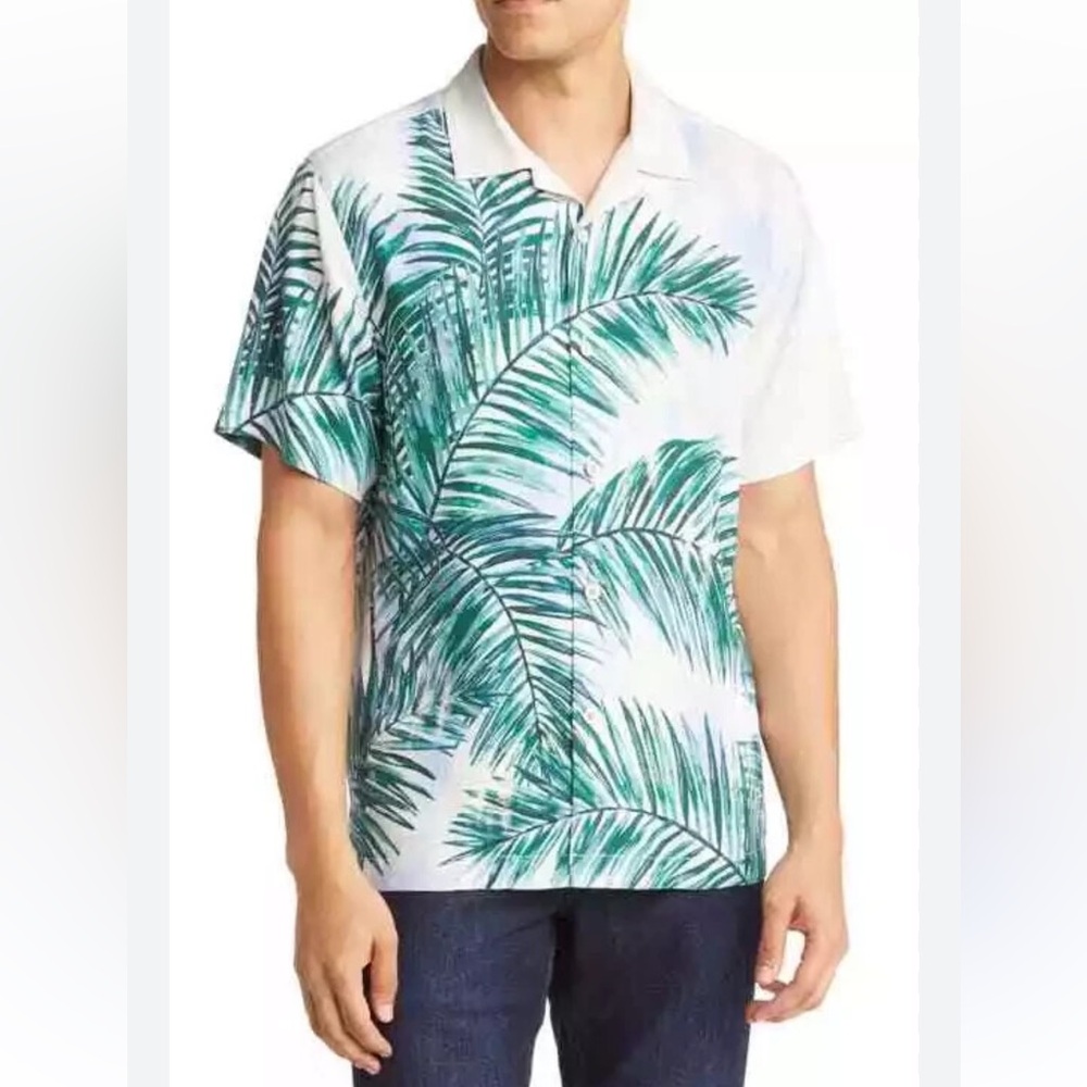 Tommy Bahama Palms 100% Silk Camp Shirt